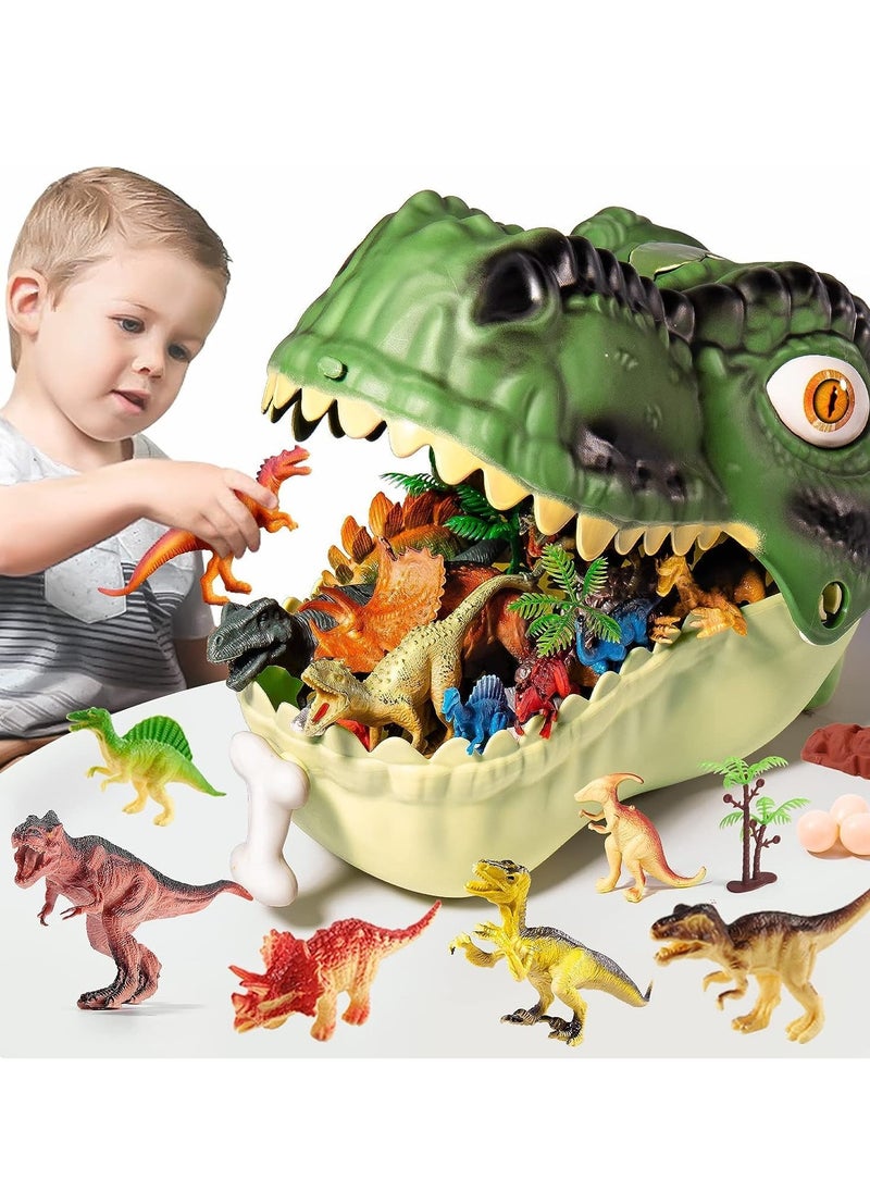 Dinosaur Toys Toddler Toys for Kids 3-5,45PCS Realistic Jurassic Dinosaurs Figures with Eggs&Trees&Fence,Educational Figures,Classroom,Party Favors,Birthday Day Gifts and Prize for Boys & Girls  - Image 1
