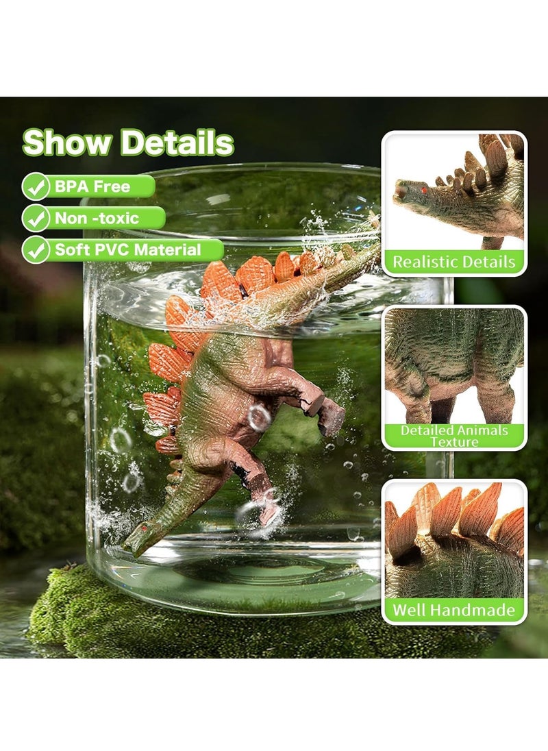Dinosaur Toys Toddler Toys for Kids 3-5,45PCS Realistic Jurassic Dinosaurs Figures with Eggs&Trees&Fence,Educational Figures,Classroom,Party Favors,Birthday Day Gifts and Prize for Boys & Girls  - Image 5