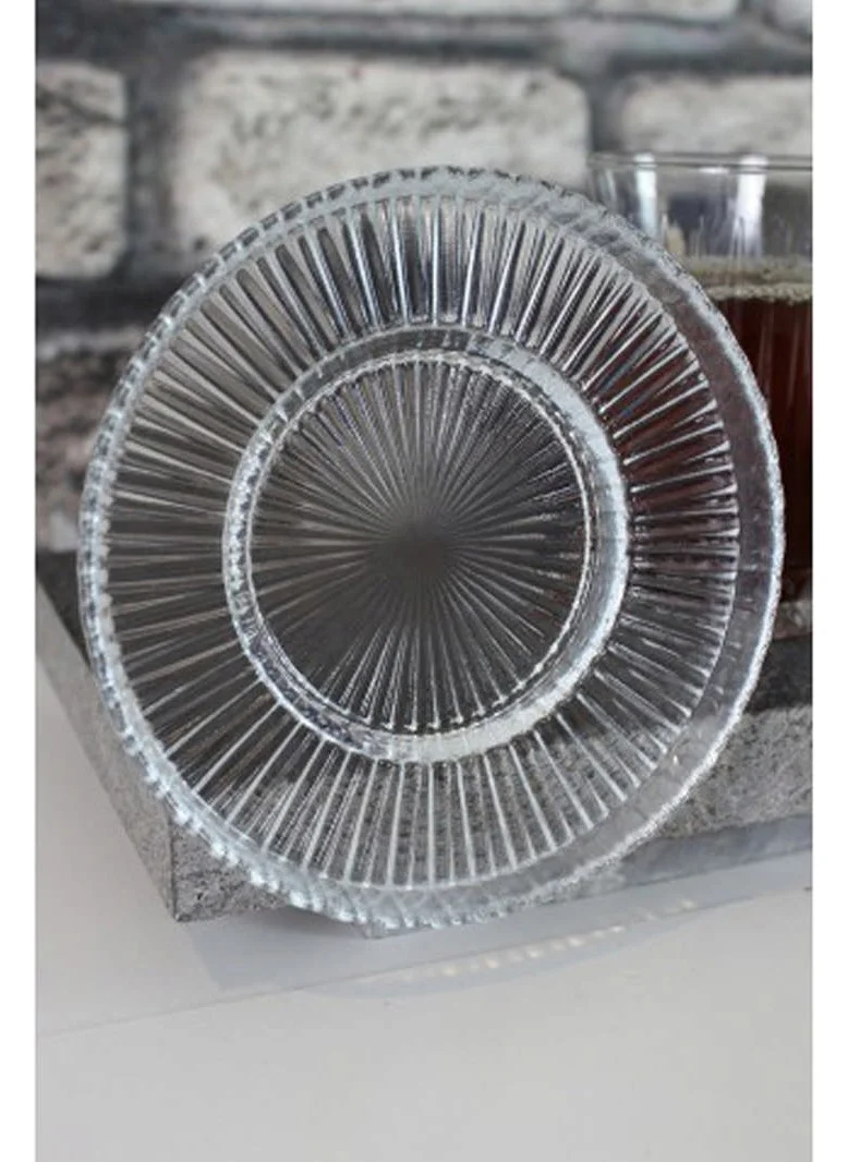 Paşabahçe Riva 6-Piece Tea Plate Compatible with Elysia Tea Glass