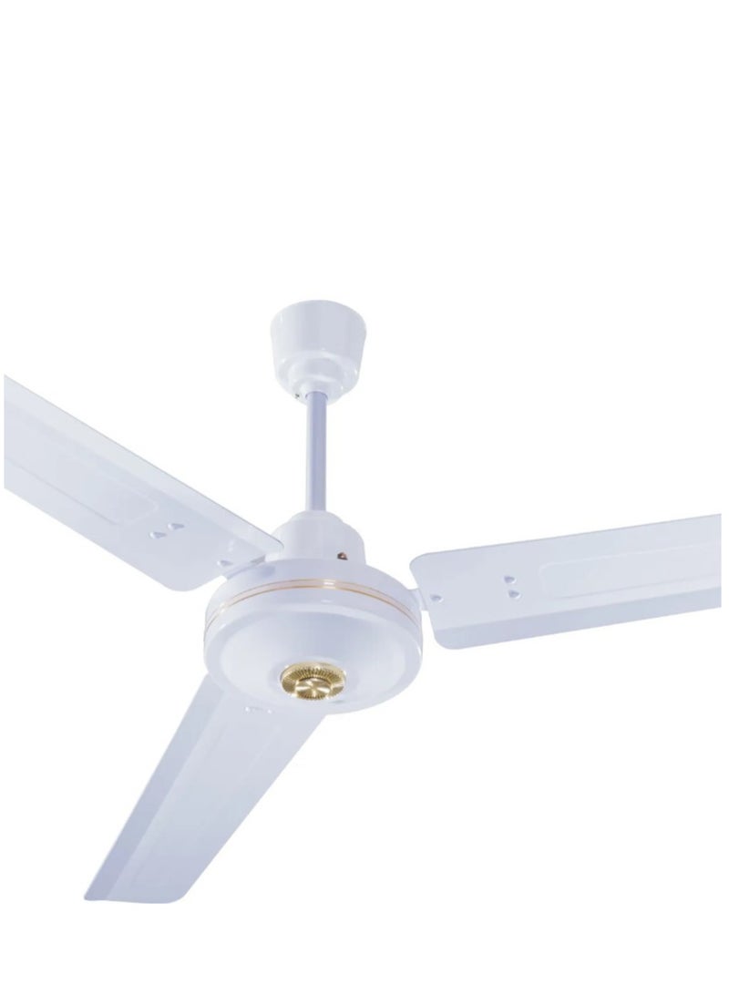 REFURA 56" Inch 3 Blade Ceiling Fan with Speed Regulator 75 Watts White RE-712 - Image 1