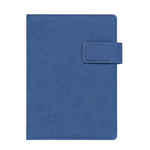 REGAL Premium PU Leather A-5 Office Notebook Diary Journal with Smart Magnetic Flap Closure, 192 pages 80 gsm (Cobalt Blue) - Image 1