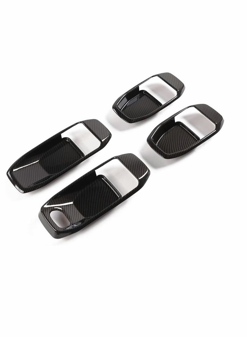 SYOSI Car Door Handle, Bowl Cover Decor, for Trim JL Accessories, for 2018-2020 Jeep Wrangler JL 4-Door (Carbon Fiber) - Image 5