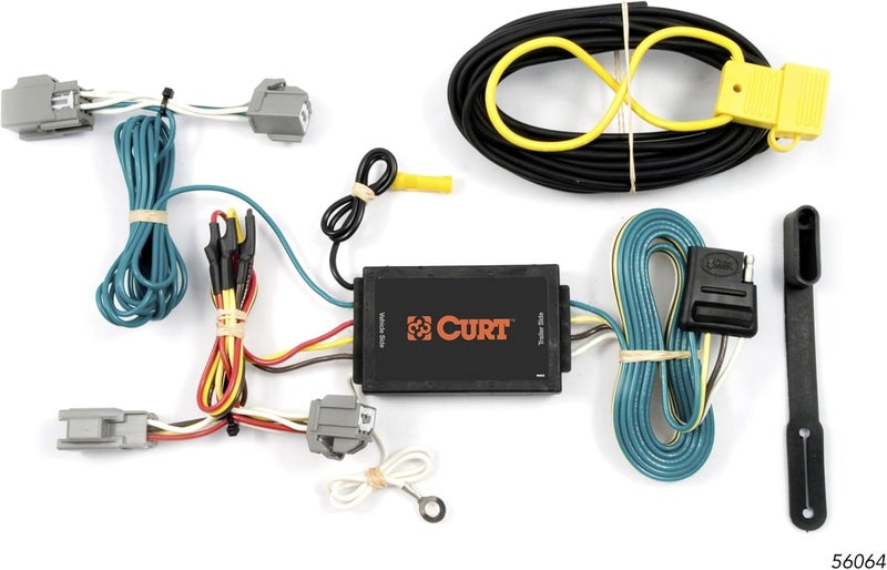 CURT 56064 Vehicle-Side Custom 4-Pin Trailer Wiring Harness for Lincoln MKS and Ford Fiesta Hatchback - Image 1
