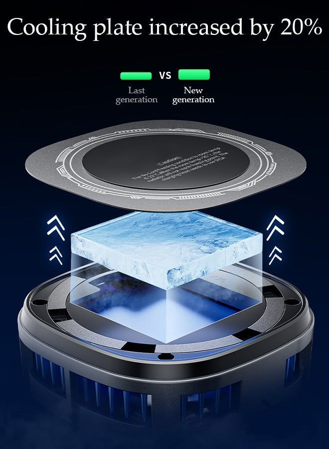 DUNISO Phone Cooler for Live Streaming and Gaming Fast Phone Cooling Fan, Semi-Conductor Cooling Chip Mobile Phone Radiator with RGB Lights, Fit All Types of iPhone Android Smartphones - Image 5