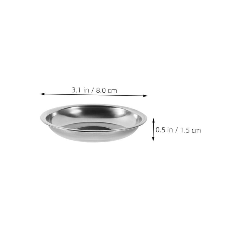 6 Pcs Stainless Steel Condiment Bowls For Sushi Dipping And Seasonings Space Saving Kitchen - Image 3