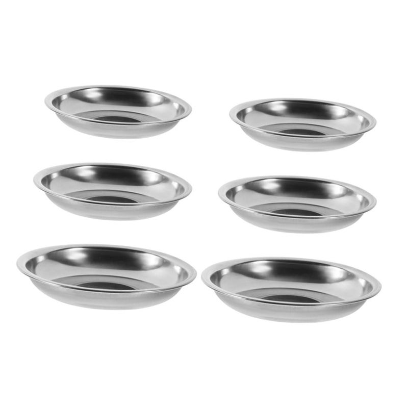 6 Pcs Stainless Steel Condiment Bowls For Sushi Dipping And Seasonings Space Saving Kitchen - Image 2