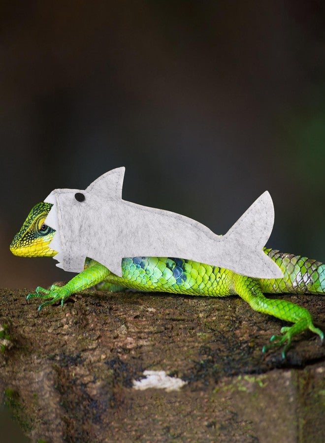 YAODHAOD Lizard Clothes for Bearded Dragon, Lizard Reptile Shark Costume, Cosplay Bearded Dragon Handmade Shark Outfit for Lizard Bearded Dragon Crested Gecko Chameleon Reptile (Small) - Image 4