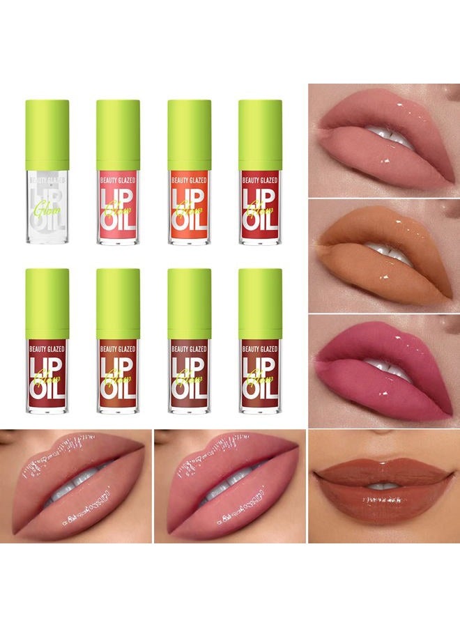 MYUANGO Lip Oil Moisturizing, Hydrating Lip Care Lip Tint, Shiny Lip Glow Vegan Plumping Lip Gloss for Dry Lips (108, STANDARD SIZE) - Image 2