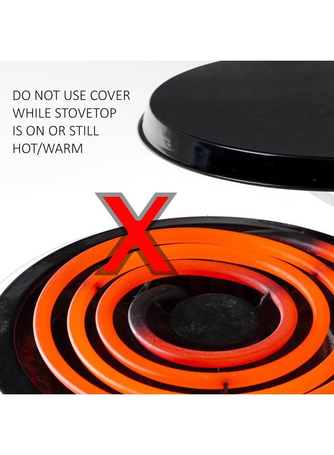 Reston Lloyd , Burner Covers For Electric Stovetop, Decorative Lightweight Tin Covers, Set of 4 (2-8 inch & 2-10 inch), Conceals Messy Drip Pans, Chef  - Image 5