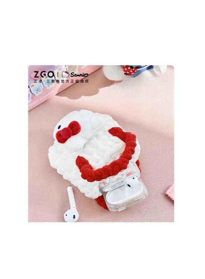 ZGO Earphone Bag, Plush Knitted Coin Purse, Small Storage Bag - Image 3