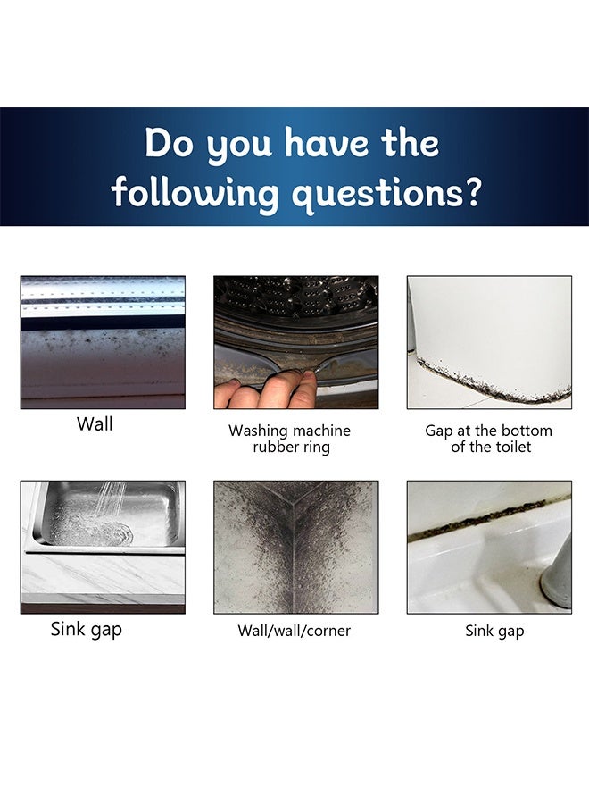 جوي فيش جل مزيل مزيل البقع من العفن الفطري ، جل تنظيف العفن المنزلي مع إزالة البقع السوداء ، للغسالة ، شرائط الثلاجة ، المطبخ ، الاستحمام ، بلاط الحمام ، الجدران ، الأسقف ، بقع العفن ، جل إزالة العفن متعدد الوظائف - Image 2