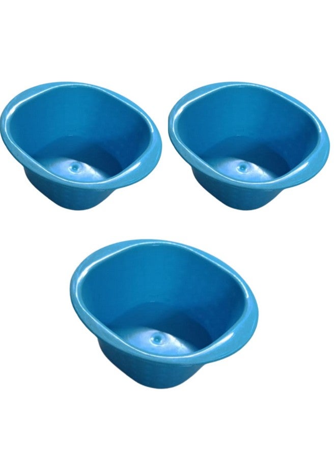 Beauty Tool Plastic Medium Size Facial Pack Mixing Bowl with Wooden Brush for All Purpose (3set) (Multicolor) - Image 2