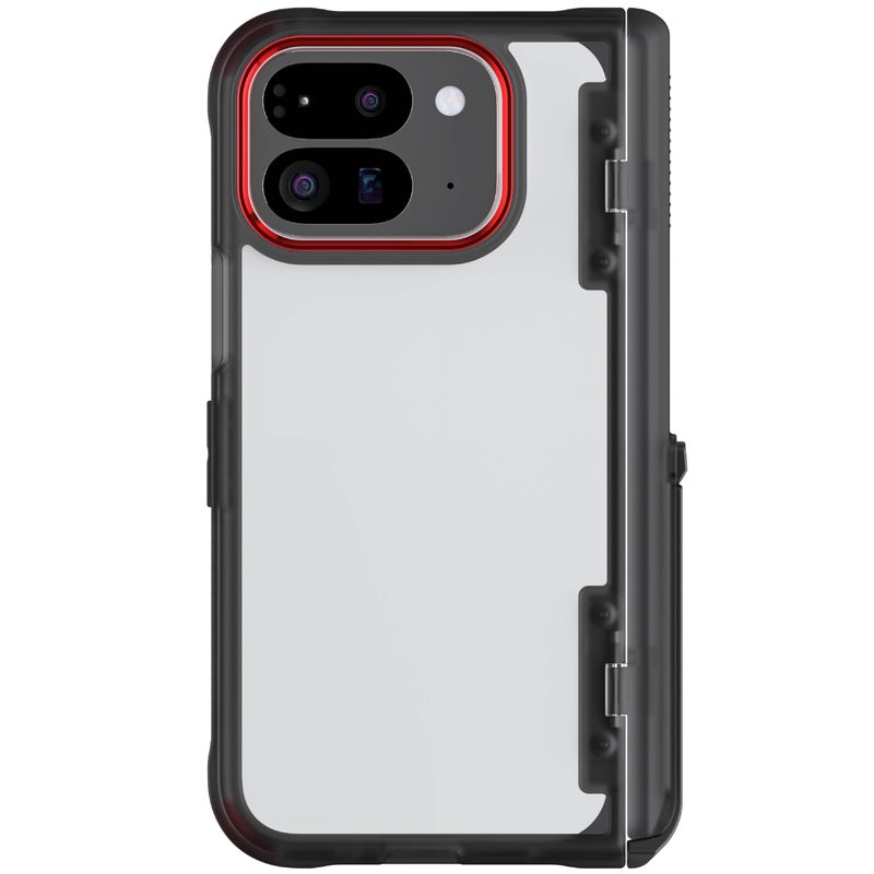 Ghostek Covert Clear Pixel 9 Pro Fold Case with Builtin Kickstand and Full Hinge Protection Shockproof Protective Phone Cover Designed for 2024 Google Pixel 9 Pro Fold 8 Smoke - Image 2