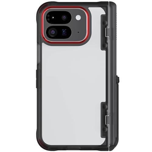 Ghostek Covert Clear Pixel 9 Pro Fold Case with Builtin Kickstand and Full Hinge Protection Shockproof Protective Phone Cover Designed for 2024 Google Pixel 9 Pro Fold 8 Smoke - Image 1