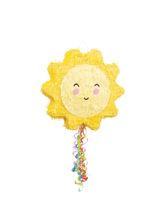 Unique Smiling Sun Shaped Drum Pinata - Image 1