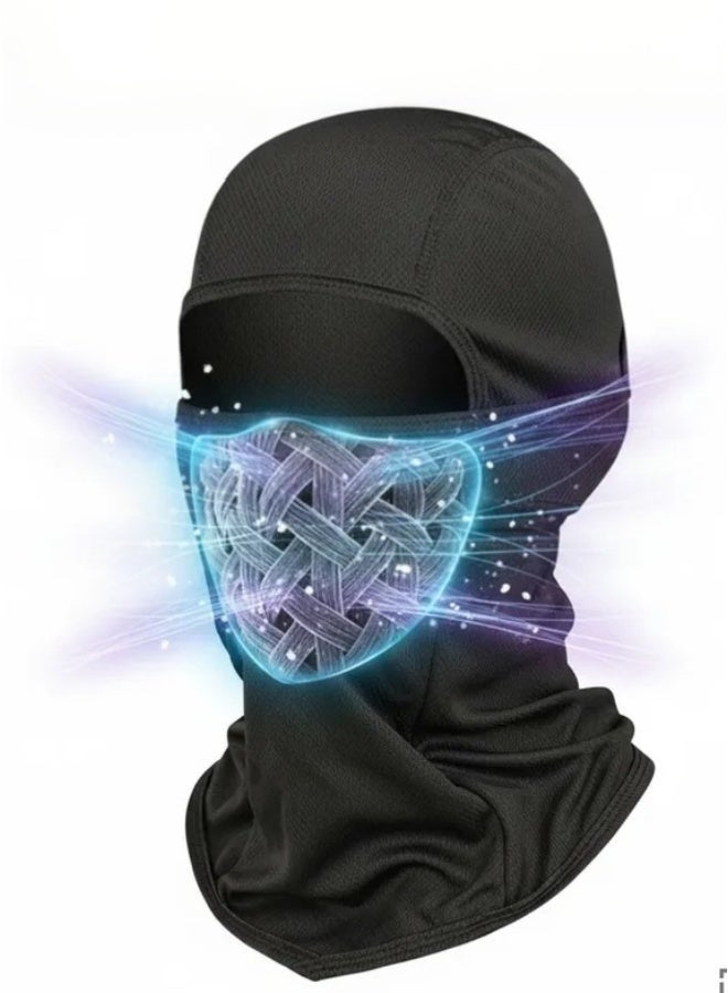قناع وجه كامل قابل للتنفس للتزلج وركوب الدراجات النارية والجري والحماية من الأشعة فوق البنفسجية - خفيف الوزن ومتين - Image 3