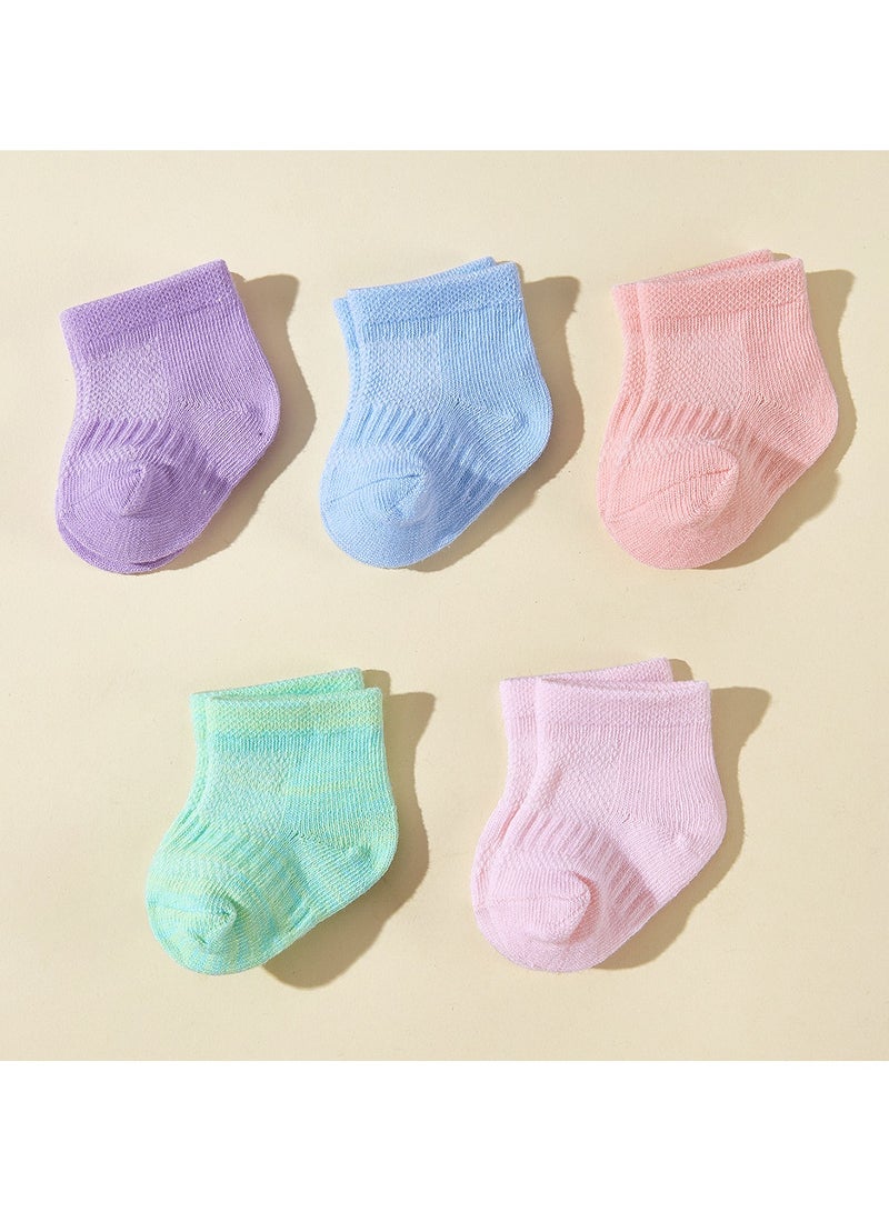 10 Pairs Of Infant And Toddler Four-Season Short Socks And Mid-Tube Socks - Image 2