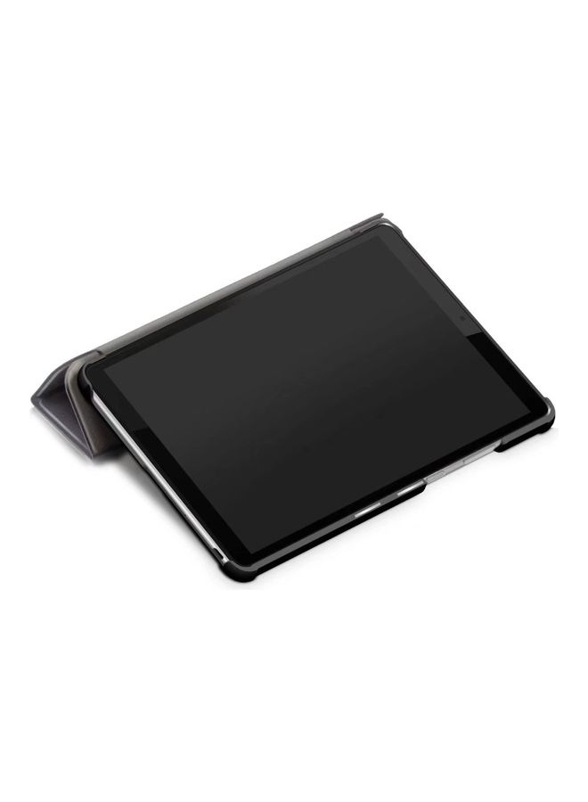 Alyashmac Slim Light Trifold Stand Hard Shell Folio Case Cover for Lenovo Tab M8 Grey - Image 4