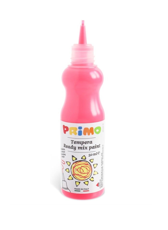 PRIMO Tempera Paint Bottle, 50ml, Fluorescent Pink, Non-Toxic, Convenient, for Little Artists by Primo - Image 1