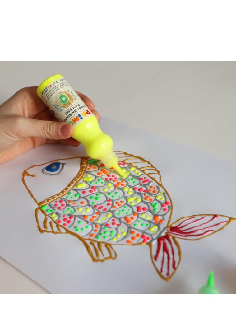 PRIMO Tempera Paint Bottle, 50ml, Fluorescent Pink, Non-Toxic, Convenient, for Little Artists by Primo - Image 5