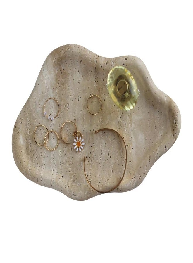 Nawgnail Real Travertine Jewelry Dish Cloud Shape, Trinket Dish, Ring Dish Key Tray Asethetic Home Décor, Gift for Women - Image 4