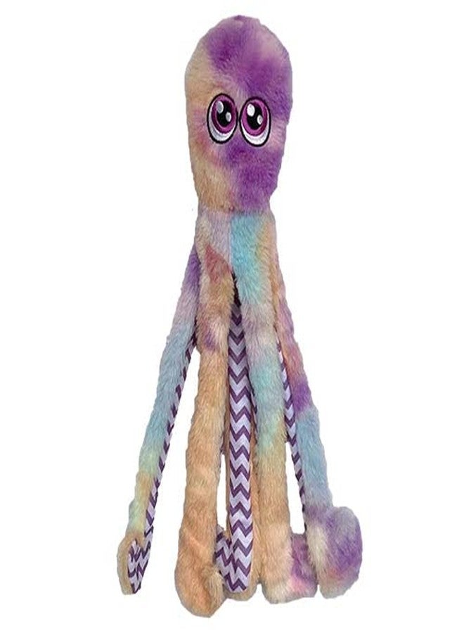 Pet Lou Octopus Purple Tie Dye Dog Plush Toy, 16-inch Length - Image 2