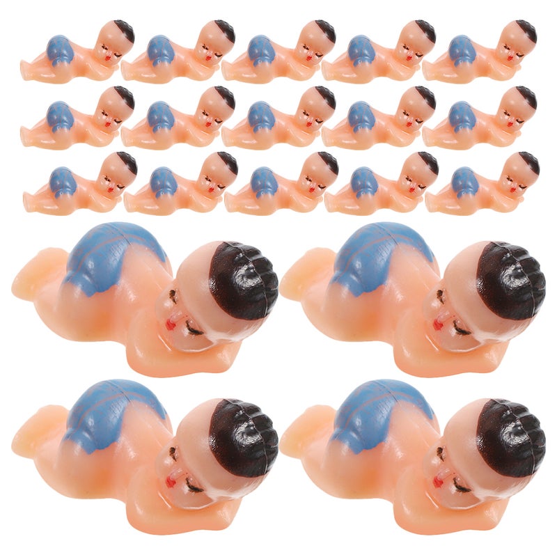 50pcs Shower Sleeping Infant Figurines Adorable Mini Babies Adornments Baby Shower Favors And Party Decorations - Image 3