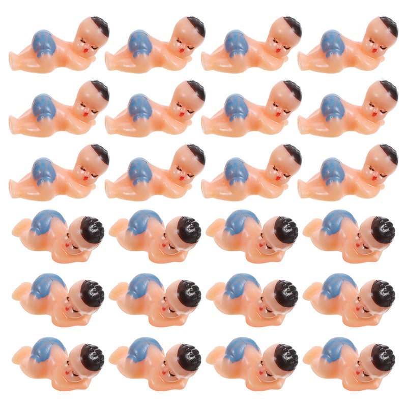 50pcs Shower Sleeping Infant Figurines Adorable Mini Babies Adornments Baby Shower Favors And Party Decorations - Image 1