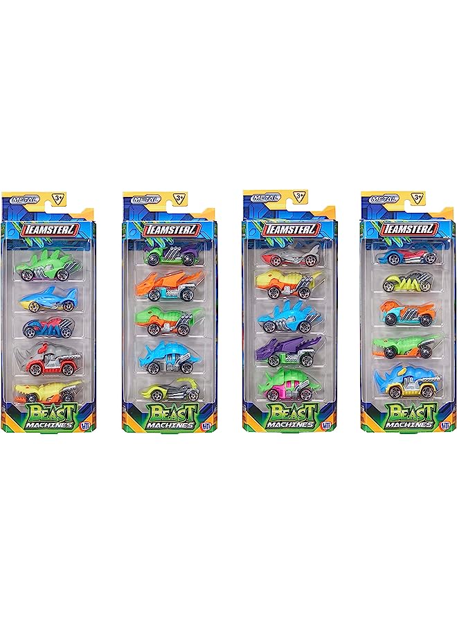 TEAMSTERZ مجموعة سيارات بيست تيم المصنوعة من المعدن المصبوب، 5 قطع، متعددة الألوان
