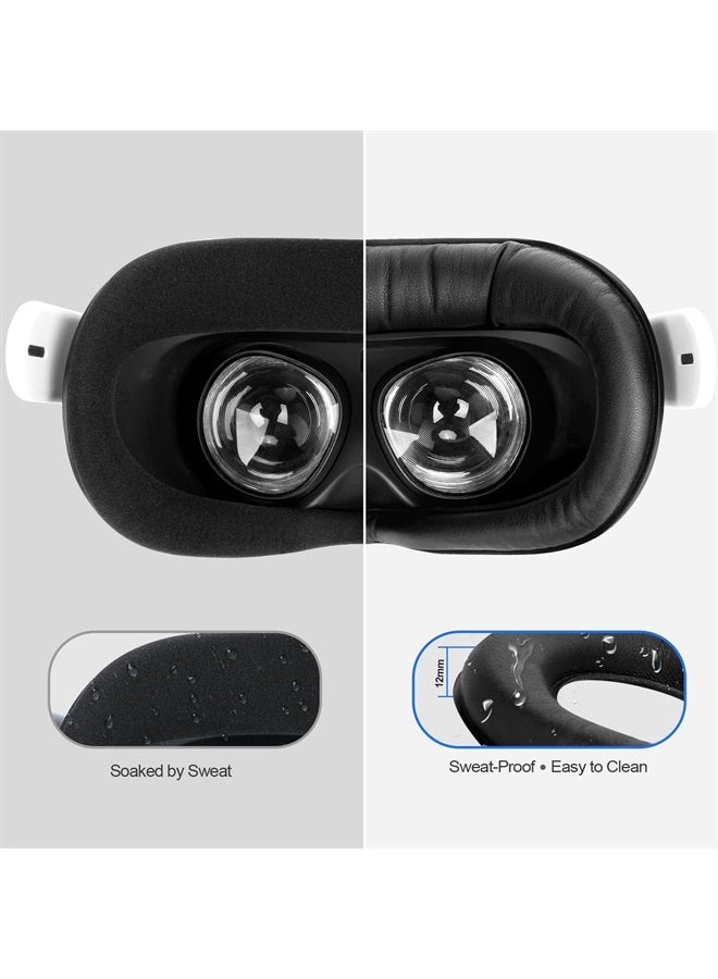 SUPERUS Face Cover Pad & Glasses Spacer Compatible with Oculus/Meta Quest 2 Accessories, Enhanced Comfort, and Prevent Your Glasses from Scratching VR Lenses (White) - Image 5