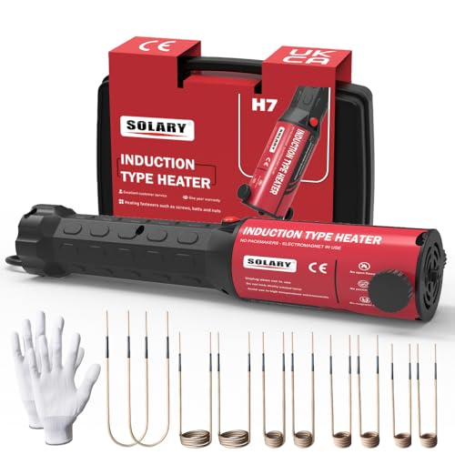 Solary Professional Induction Bolt Heater Kit: 110V 1200W High Power Magnetic Tool for Removing Seized Rusted Automotive Bolts - Image 1