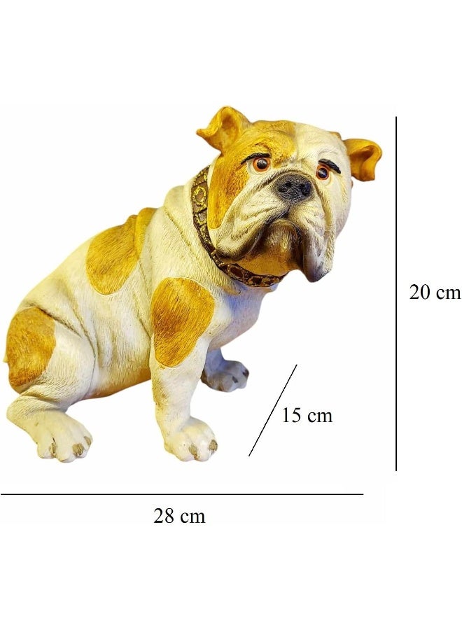 Resin Sitting Adorable Bulldog Figurine For home decorations, gifts. - Image 2