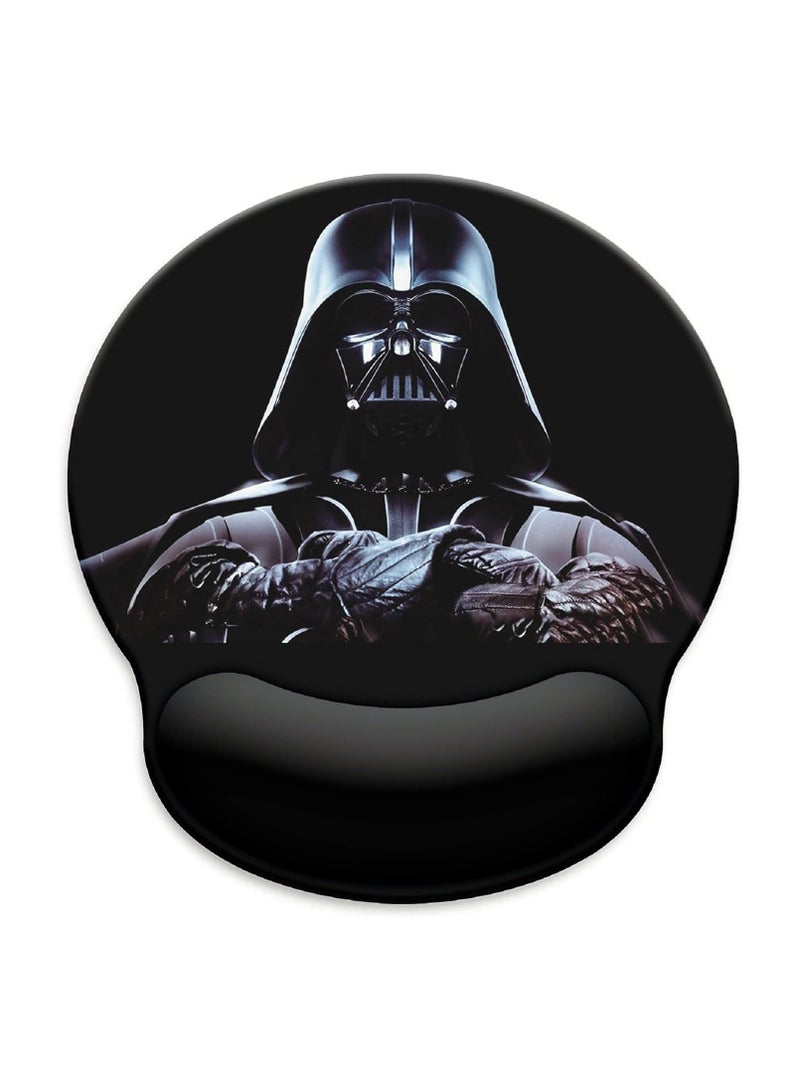 General Black mouse pad with wrist support and non-slip rubber base for a comfortable gaming mouse pad - Ergonomic mouse pad with wrist support  - Image 1
