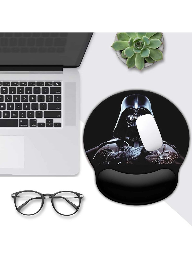 General Black mouse pad with wrist support and non-slip rubber base for a comfortable gaming mouse pad - Ergonomic mouse pad with wrist support  - Image 5