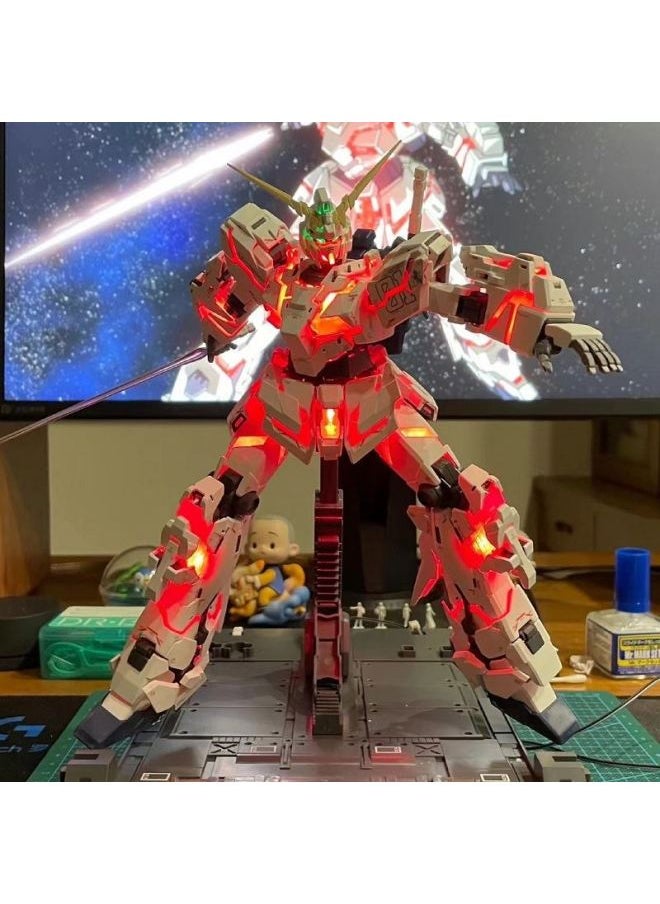 null - National Model Boy Assembled Toy Gundam Model Hg Unicorn Red Heretic Angel Strike Free Building Block Figure-Color:Unicorn + Gun Shield [rage Armor Form] - Image 1