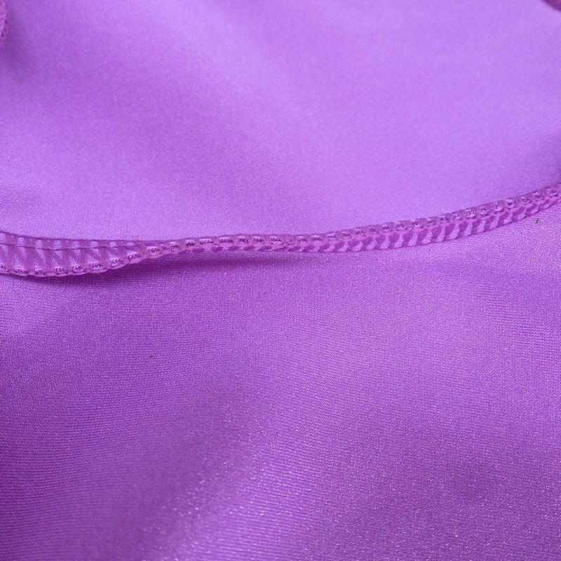 Dtone Girls Dance Short Gymnastics Athletic Shorts Sparkle Glitter Tumbling Bottoms (Purple, 110) - Image 4