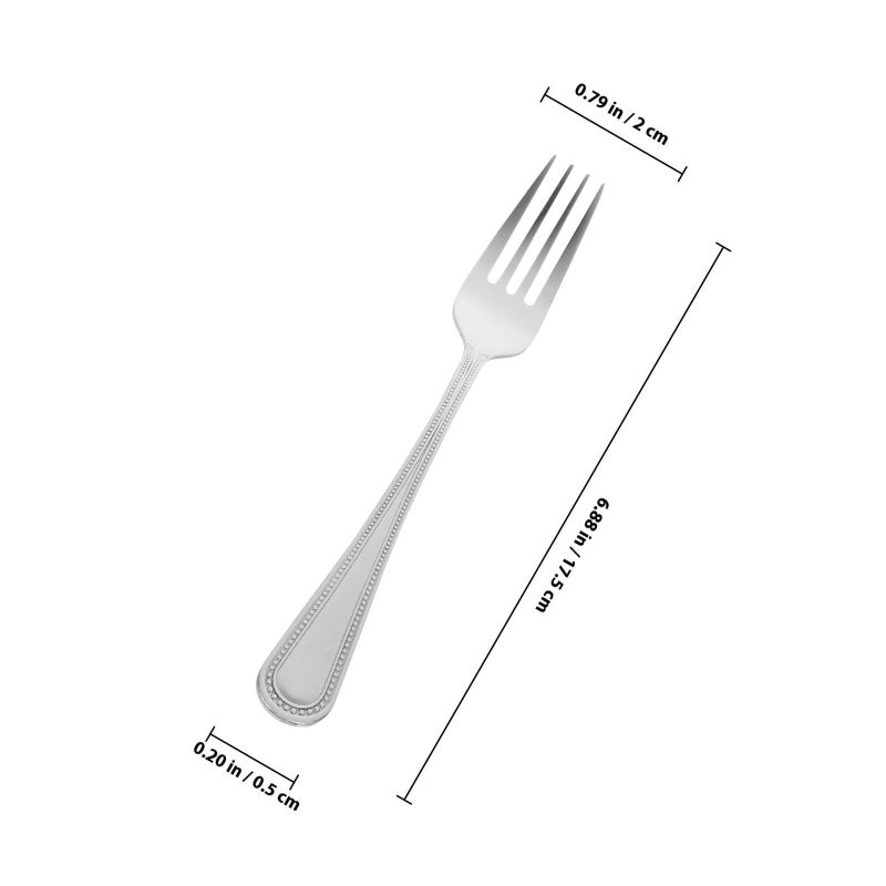 3 Piece Small Forks For Cake Dessert Appetizers Salad Snacks Fruit Serving Metal With Rounded Edges - Image 3