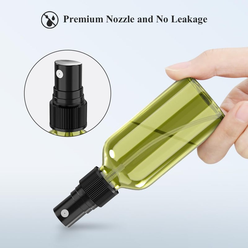 Wedama Spray Bottle  2 Oz Fine Mist Glass Spray Bottles  Little Refillable Liquid Containers For Watering Flowers Cleaning (16 Pack Olive Green) - Image 4