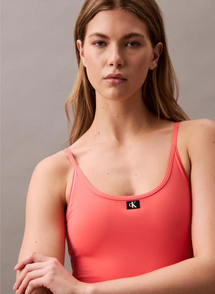 CALVIN KLEIN Scoop Neck One Peice Swimsuit
