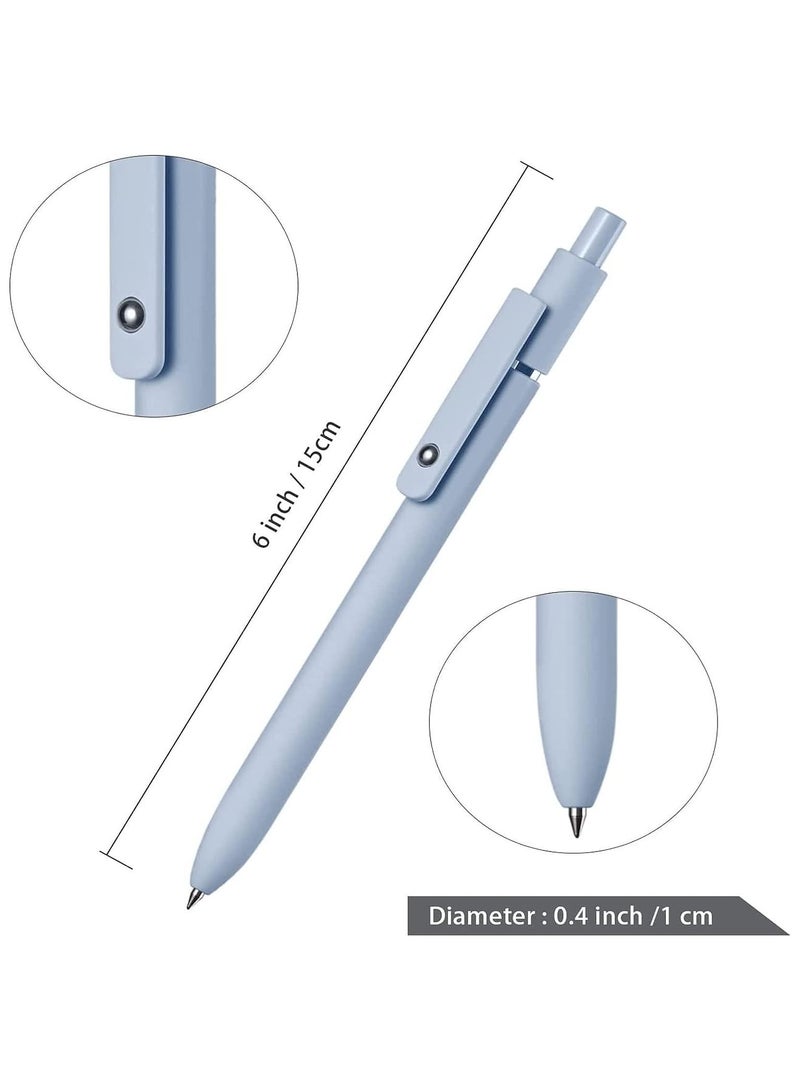 MOSH Gel Pen, 5pcs Quick Dry Ink Pens Retractable Ink Pens 0.5mm Ballpoint Pen Fine Point Gel Pen Writing Pens for School Office Home, 5 Colors - Image 3