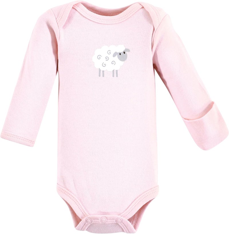 Luvable Friends Unisex Baby Preemie Long Sleeve Bodysuits 3pk, Preemie - Image 3