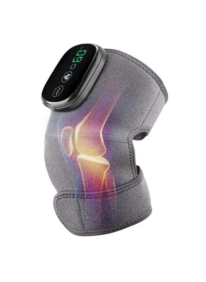 Fanski - Cordless Knee Massager Shoulder Brace with Heat 3 In 1 Heated Elbow Shoulder Brace Wrap Vibration - Image 1