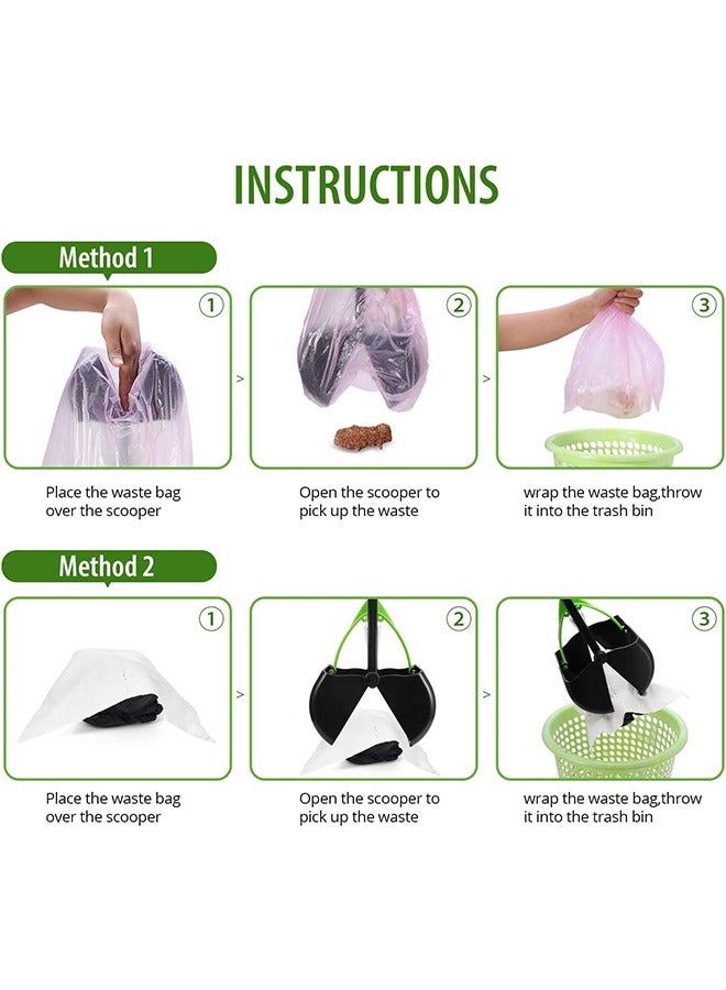 Bukela Non-Breakable Pet Litter Scooper for Dogs and Cats with Long Handle High Strength Material and Durable Spring for Easy Grass and Gravel Pick Up - Image 5