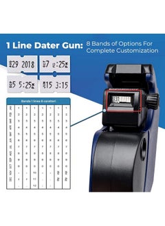 Perco Lite 1 Line Dater Gun With Labels Kit Includes 5000 Blank White Labels 2 Ink Rollers 1 Ink Roll And Labels Preloaded  - Image 3