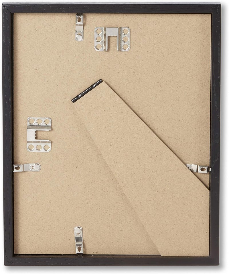 Opposite Wall - Set of 2-8.5 x 11 in - Black Solid Oak Wood Picture Frames - Lightweight, Versatile & Shatterproof - Wall Hanging & Tabletop Photo Frame - Office, Gallery & Home Decor - Image 2