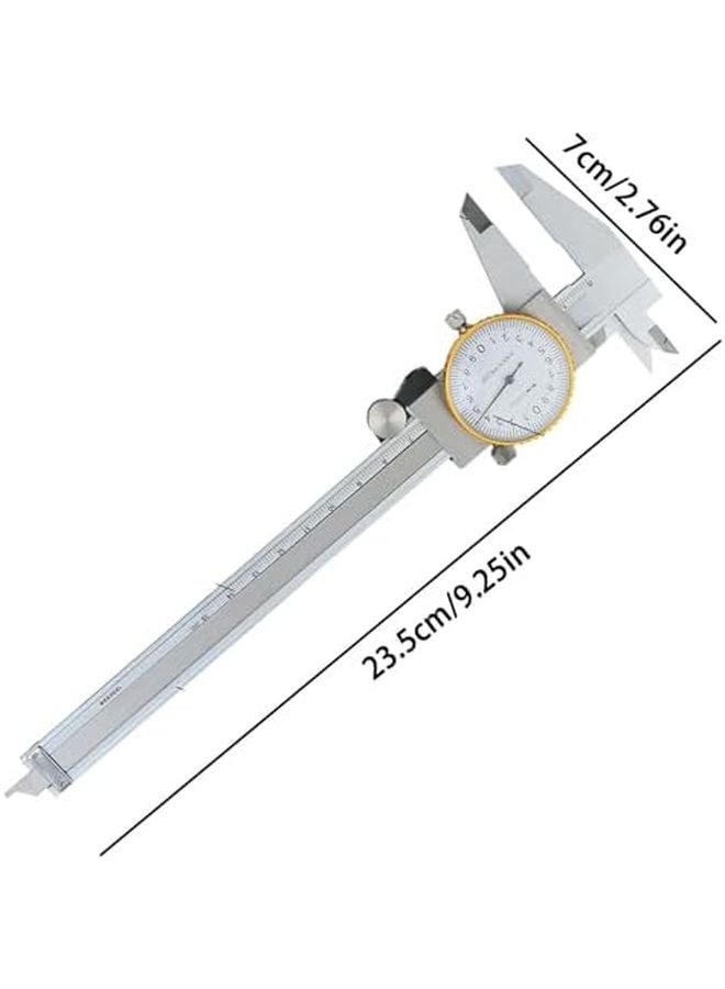 فرجار الفولاذ المقاوم للصدأ 0-6 بوصة 0.02 مم أداة قياس دقيقة لأعمال النجارة وتشغيل المعادن والأعمال اليدوية DIY - Image 3