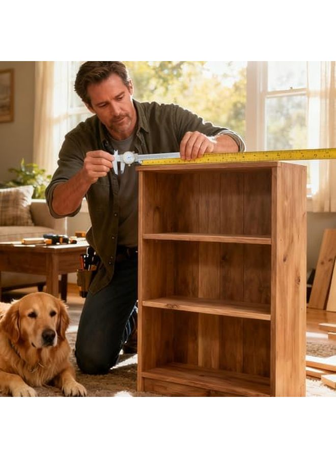 فرجار الفولاذ المقاوم للصدأ 0-6 بوصة 0.02 مم أداة قياس دقيقة لأعمال النجارة وتشغيل المعادن والأعمال اليدوية DIY - Image 4