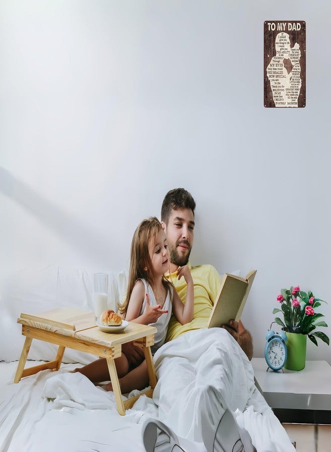 Smilelife هدية عيد الأب من ابنة إلى أبي: "أبي، كن دائمًا بطلي". لوحة معدنية مضحكة مثالية لغرفة الرجال، أو ركنهم الخاص، أو مكتبهم، أو مرآبهم، أو ورشة عملهم، أو ديكور منزلهم. مقاس 8 × 12 بوصة (3333). - Image 5