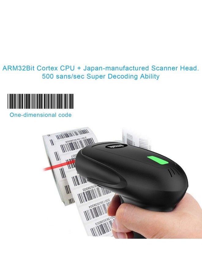 symcode Usb Wireless Barcode Scanner With Standsymcode Barcode Scanner Wireless Versatile 2In1 (2.4Ghz Wireless+Usb 2.0 Wired) Rechargeable Cordless 1D Barcode Reader Usb Handheld Bar Code Scanner Wireless  - Image 3