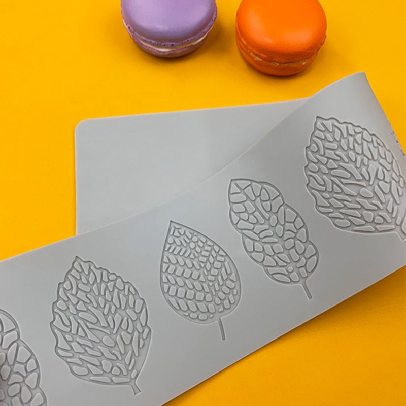 1 Silicone Baking Mold, 3 x 15.3 Inch, Fondant Molds, 3D Coral Leaf Lace Molds, Hollow Candy Mold, for Sugar, Crafts, Dessert, DIY - Image 4